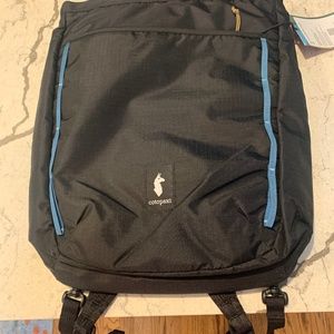 Cotopaxi convertible tote backpack, 16L, black, NWT